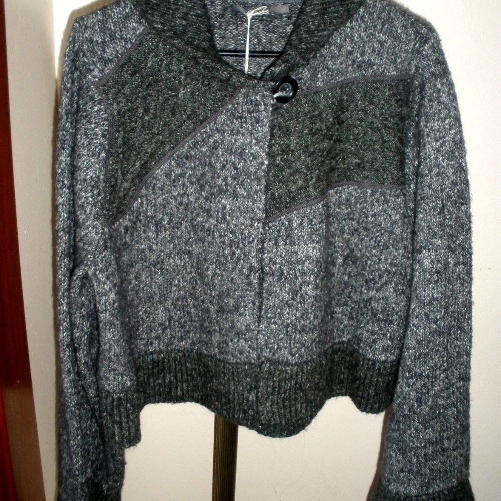 COAL PRANA DANIKA SOFT SWEATER KNIT CAPE SZ L